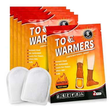 Fußwärmer Pads luftaktiviert - 8h warme Füße - 5 Paar - 100% natürliche Wärme - Wärmepads Füße