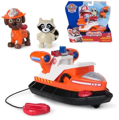 PAW PATROL Fire Rescue - Zumas Rettungsboot mit Zuma Hundefigur und Waschbärenfigur, Spielzeug für Kinder ab 3 Jahren
