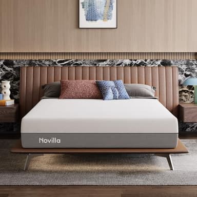 Novilla DualComfort Matratze 160x200 cm, 9-Zonen Gel & Greentea Memory Schaum Kaltschaummatratze, 25 cm Höhe H4 & H5 wendbare Matratze, Öko-Tex Zertifiziert Atmungsaktiver & Waschbarer Bezug