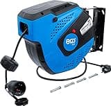BGS 3321 | Automatische Kabeltrommel | 15 m + 1 m Zuleitung | 180° seitlich schwenkbar | inkl. Montagehalter