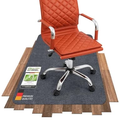 COSYLAND Bodenschutzmatte, Stuhlmatten Bürostuhlunterlage, Multifunktionaler Stuhlteppich, Büromatte für zu Hause, Büro,Grau