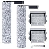Jegehoyo Zubehörset für Roborock Flexi/Flexi Pro Nass-Trocken-Sauger mit Saugleistung Zubehör, 2 Bürstenrollen + 2 HEPA-Filter + 1 Reinigungsbürste