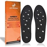 ORTHOPEO Akupressur Einlegesohlen Magneten Herren (bis Gr.45) I 1 Paar I Magnetische Orthopädische Einlegesohlen für die Durchblutung & Fußmassage I Fußreflexzonenmassage I Schuheinlagen mit Magneten
