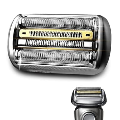 94M Ersatz Rasierköpfe Kompatibel mit Braun Series 9 Elektrischer Kopf Rasiermaschine, Kompatibel mit Braun Series 9 9290cc, 9291cc, 9370cc, 9376cc, 9293s, 9260s, 9295cc, 9385cc usw, Silber.