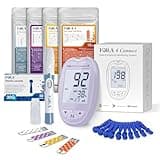 FORA 6 Connect | All-in-One Gesundheits Messgerät für die Familie | Blutzucker, Keton, Cholesterin, Harnsäure, Hämoglobin, Hämatokrit Test | Bluetooth E-Tagebuch | Familienpflege | Lavendel Lila