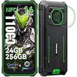 Blackview BV6200 Plus Outdoor Handy 11000mAh 24GB+256GB/2TB, Android 14 Outdoor Smartphone Ohne Vertrag, 98DB Lautsprecher, 6.56" 90Hz, IP69K Wasserdicht,Baustellenhandy, 16MP+13MP/Dual 4G/OTG/GPS/NFC