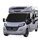 CICMOD Frontscheibenabdeckung für FIAT Ducato Frostabdeckung Sonnenschutz Auto Windschutzscheiben Abdeckung Wasserdicht Wetterfest Anti UV Frost Ice