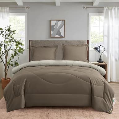 SLEEP COMFY 4 Jahreszeiten Bettdecke ohne Bezug 135x200 Baumwolle & Mikrofaser Steppdecke + Kissenbezüge, Atmungsaktiv & Washbar, Oeko-TEX Zertifiziert