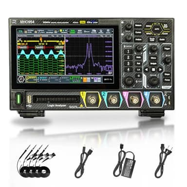 RIGOL MHO954 Digital-Oszilloskop, 500MHz, 4GSa/s, 12-Bit, 4+16 Kan, Wi-Fi & Bluetooth, Type-C Strom, Optionaler AFG, Ultrakompakt