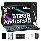 DOOGEE T40 PRO Android 15 Tablet 12 Zoll – 2025 Neues Tablet mit Tastatur/Stift/Maus/Hülle, Helio G99, 10800 mAh, 20(8+12) GB RAM +512GB ROM(2TB TF), 2.4K Display, 16MP, 4G LTE, Dual SIM, Octa-Core