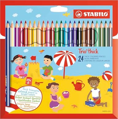 STABILO - Dreikant-Buntstift - Trio dick - 24er Pack