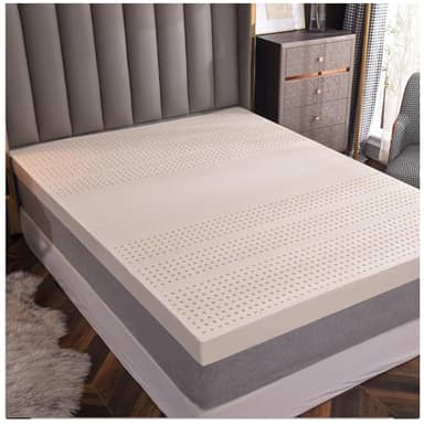 100% Natur-Latex Matratze,Kompression Und Keine Verformung, Wabenporenbelüftung, Weich Und Bequem,1/2/3/4In Naturkautschuk Matratze,1in,120x190cm(47x75in)