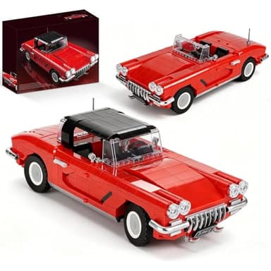 QGGQ Auto Modell bausatz, kompatibel mit Lego, 1285 Teile, abnehmbares Dach, Lenkgestänge, kreatives Bauspielzeug, Halloween-Dekoration für Jugendliche und Erwachsene ab 14 Jahren