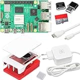 Raspberry Pi 5 8GB Starter-Kit | USB-C 45W Netzteil | Gehäuse mit Lüfter | 64GB SD Karte | 4K Micro HDMI Kabel | Raspberry Pi 5 8GB RAM