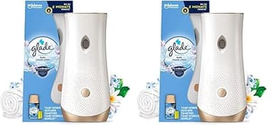 Glade (Brise) Automatic Spray, Starter inkl. Nachfüller, Lufterfrischer, Pure Clean Linen (Cotton), 269 ml (Packung mit 2)