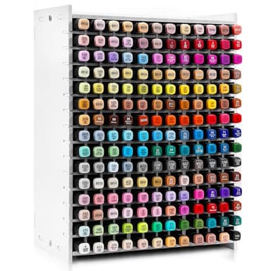 Yrangee 180 Stifte Organizer Schreibtisch, Stifthalter für Schreibtisch Aufbewahrung Bleistifte Buntstifte Marker Kleine Künstler Schminktisch Aufbewahrungsbox aus Holz für Zuhause Büro Schule