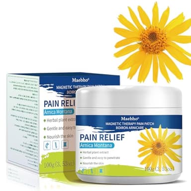 Arnika Salbe, Arnika Salbe Hochkonzentriert, Extra Stark Arnikas Creme, Natürliche Salbes, Muskelentspannung Salbes, Schmerzen zu Stoppen, Geeignet Zur Massage Von Haut, Muskeln Und Gelenken, 100g