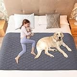 Caossuixin wasserdichte Hundedecke 200X260cm, Liebesdecke Wasserdicht für Bett Schutz, Hundedecke rutschfest Sofa Geeignet für GroßE/Kleine Hunde, Maschine Waschbar Langlebige Sofaschutz Hund