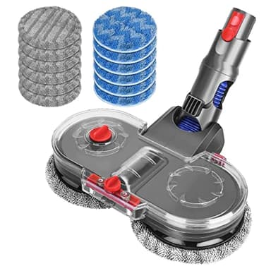 DrRobor Elektrischer Wischaufsatz für Dyson V12 Detect Slim, Wischmopp Aufsatz für Dyson V12 Slim Staubsauger mit Abnehmbarer Wassertank und 12 Waschbarer Mopp