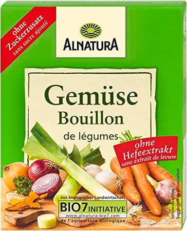 Alnatura Bio Gemüsebouillon ohne Hefe, 6 Würfel, 66g