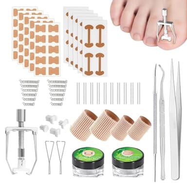 Entfernungsset Für Eingewachsene Zehennägel Set, Behandlung Eingewachsener Zehennägel Set, Zehennagel Eingewachsen,Professionelle Nagelzange Set Für Zehennagel Eingewachsen