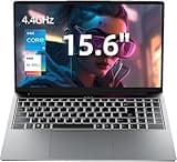 jumper Laptop 15,6 Zoll FHD IPS Display, 12th i5-12450H (bis zu 4,4 GHz), 16 GB DDR4 512 GB NVME SSD Notebook, Vier Stereo-Lautsprecher USB 3.2 x 3/BT5.1/62.7Wh Akku