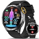 Smartwatch Herren 𝐄𝐊𝐆+𝐇𝐑𝐕 Gesundheitsuhr ΒΙυτｚυcker/𝐁𝐥𝐮𝐭𝐝𝐫𝐮𝐜𝐤/Hαrnsäure.Always-On Display 1.43”AMOLED Telefonfunktion,SOS-Notruf,24H Herzfrequenz,Schlafmonitor,SPO2,hohe Qualität uhr