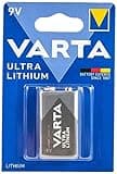 VARTA Batterien 9V Blockbatterie, 1 Stück, Ultra Lithium, hohe Leistung für Rauchmelder, Brand- & Feuermelder, Digitalkamera