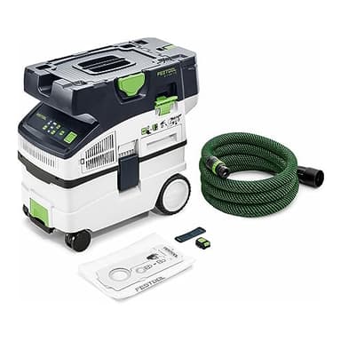 Festool Akku-Absaugmobil CTMC MIDI I-Basic CLEANTEC (mit Hauptfilter, SELFCLEAN Filtersack, Saugschlauch glatt Ø 27/32 x 3,5 mR, Sauger-Fernbedienung)
