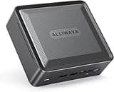 ALLIWAVA U58 Mini PC AMD Ryzen 7 5825U 32GB DDR4 512GB NVME SSD (8C/16T, bis zu 4.5 GHz), WiFi 6E & BT5.2, 2X HDMI & USB-C Dreifacher 4K60Hz-Ausgang, Home-Büro und Multimedia Computer