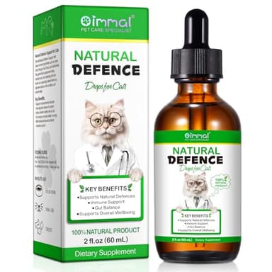 Katzenantibiotika bei Infektionen - Natürliche Antibiotika für Katze -lindert Hustenallergien & Harnwegsinfekte - Ohne Künstliche Zusätze