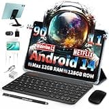 TECLAST P50Case 90Hz Tablet 11 Zoll Android 14 Tablets mit Tastatur 10-Teiliges Set, 12GB RAM+128GB ROM（4TB TF） 2.4G+5G WLAN, Unisoc Octa-Core A75 CPU, 7000mAh, GPS/GMS/WidevineL1/3.5MM [2025]