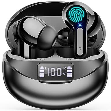 Bluetooth Kopfhörer Kabellos in Ear - Bluetooth 5.3 Hi-Fi Stereo Deep Bass Kabellose Kopfhoerer Noise Cancelling CVC Wireless Earbuds 35 Std. Spielzeit 13mm Treiber Ohrhörer Wasserdich USB C Headphone