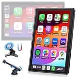 2025 Horizontaler/Vertikal Carplay Display Android Auto Display,7 Zoll Car Play Bildschirm mit OTA Upgrade Magnetische Ständer Buddy Display mit Siri/GOO-gle GPS Navigation Superlink