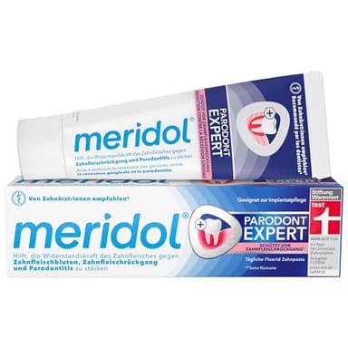 meridol Zahnpasta Parodont Expert 75 ml - Zahncreme wirkt antibakteriell und unterstützt so den natürlichen Heilungsprozess des Zahnfleisch