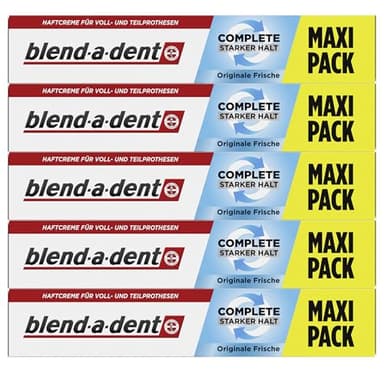 5x Blend-a-dent Super-Haftcreme extra stark Original 70g Vorteilspackung