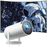 Seseno Beamer, Full HD 4K Unterstützung, Auto Trapezkorrektur, Mini Projektor mit Android OS 11 WiFi6 und Bluetooth, Heimkino/Outdoor Beamer Handy für Frie TV Stick/Laptop/iOS/Andorid/HDMI