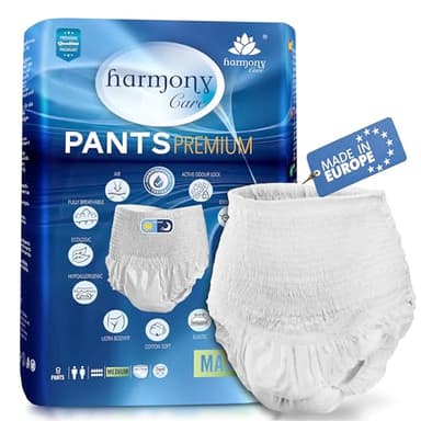 Harmony Care ® MAXI saugstarke Windelhosen für Erwachsene – diskrete Inkontinenz Pants für Frauen und Männer - Windel für Erwachsene, Gr.XL - 7 Stück Testpack