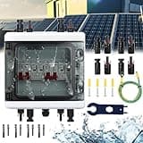 Überspannungsschutz PV, 2 in 2 out DC Trennschalter Blitzschutz Leitungsschutzschalter 2 String 1000V DC 40A 20-40KA Generatoranschlusskasten IP65 Wasserdicht Solar Anschlusskasten für Photovoltaik