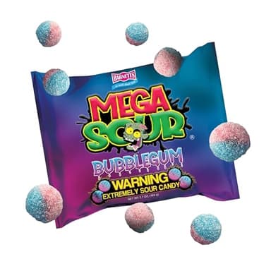 Barnetts Sweets Mega Sour Candy Bubblegum (104g)