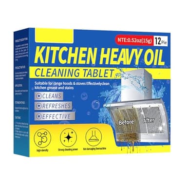 KOAHDE Kitchen Foam Cleaner Spray,Starker Küchen Schaumreiniger,Küchen Schaumreiniger,Küchenfett-Reinigungsspray,Kitchen Foam Cleaner,Schaumreiniger für die Küche,12PC