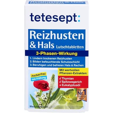 TETESEPT Reizhusten & Hals Lutschtabletten 20 St Lutschtabletten