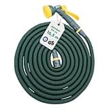 Steuber Flexibler Gartenschlauch Platinum GREEN mit 8 Sprühkopf-Funktionen, 16,5m, TÜV Süd Siegel, mit Innen- & Außenadapter