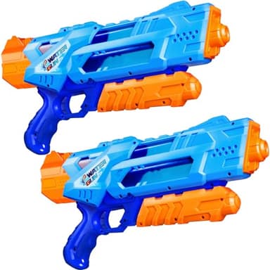 Quanquer Super wasserpistole für Erwachsene Kinder - 2 Pack Super Water Soaker Squirt Guns 1200 ml mit ausgezeichneter Reichweite - Ideen Geschenkspielzeug für Sommer Schwimmbad Strand