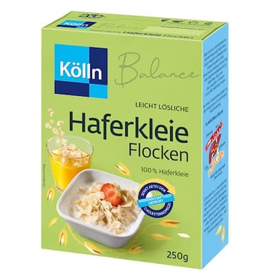 Kölln Balance Haferkleie Flocken, 6er Pack (6 x 250 g)