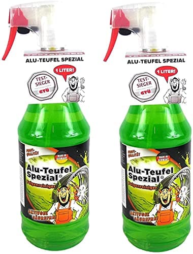 2x 1L 1 Liter TUGA Alu-Teufel Spezial Felgenreiniger Aktivgel säurefrei GRÜN