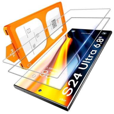 LϟK für Samsung Galaxy S24 Ultra für Panzerglas mit 2 Stück HD-Hartglasfolie, [Auto-Installation] Kratzfest für Samsung S24 Ultra Schutzfoile, 0 Staub & Blasen, Anti-Fingerabdruck