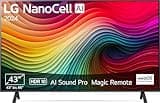 LG 43NANO81T6A TV 43" (109 cm) NanoCell Fernseher (α5 Gen7 4K AI-Prozessor, webOS 24, HDR10, bis zu 60Hz) [Modelljahr 2024]