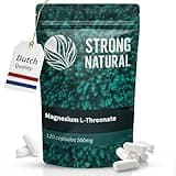 Strong Natural - Magnesium L-Threonat 120 Kapseln - Hochdosiert mit 500 mg pro Kapsel, 2000 mg Tagesdosis - 100% Natürlich, Laborgeprüft, Optimale Bioverfügbarkeit, Unterstützt Gedächtnis