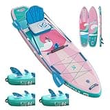 iTAOSTAR W01BP 36" Super Wide Paddle Board, Aufblasbares Paddleboard mit 5 Flossen für mehr Spaß und bessere Balance, Stand Up Paddle Board mit Premium-SUP-Zubehör für Erwachsene Aller Könnerstufen